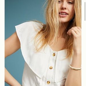 Maeve by Anthropologie White top